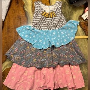 Matilda Jane Multicolor Layered Dress Paint By Numbers size 8